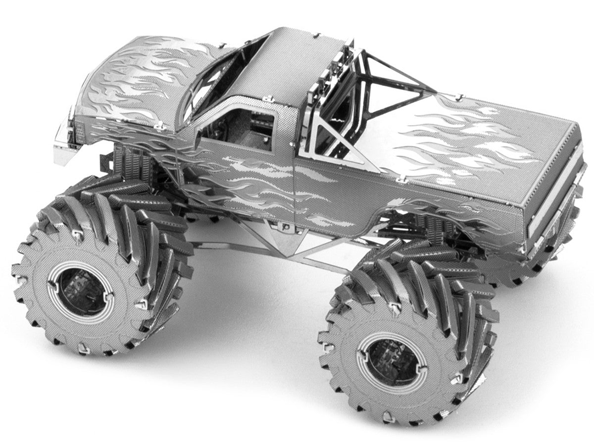 Model Kit Monster Truck with Flame Graphics (Moderate Difficulty) Steel Model by Metal Earth LuxuryLifeWay Online Store