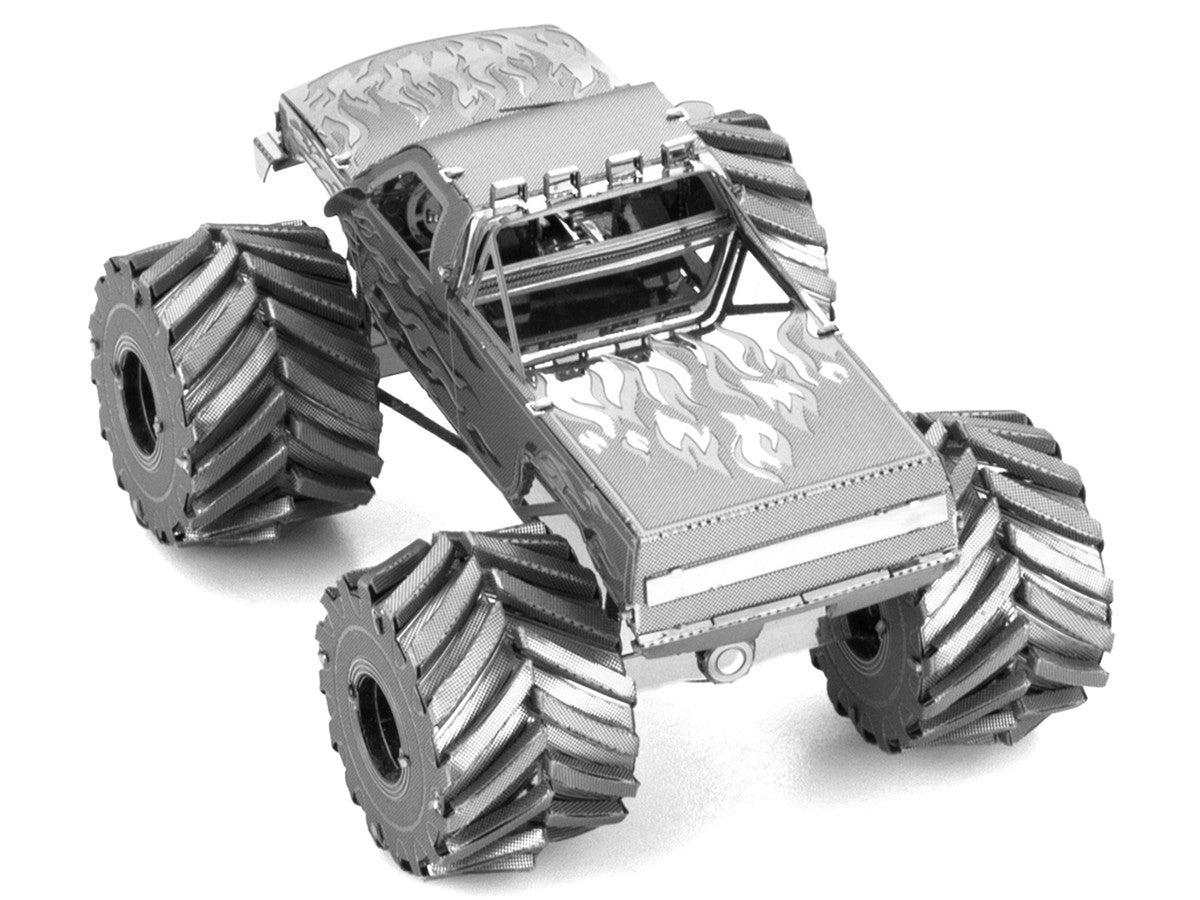 Model Kit Monster Truck with Flame Graphics (Moderate Difficulty) Steel Model by Metal Earth LuxuryLifeWay Online Store
