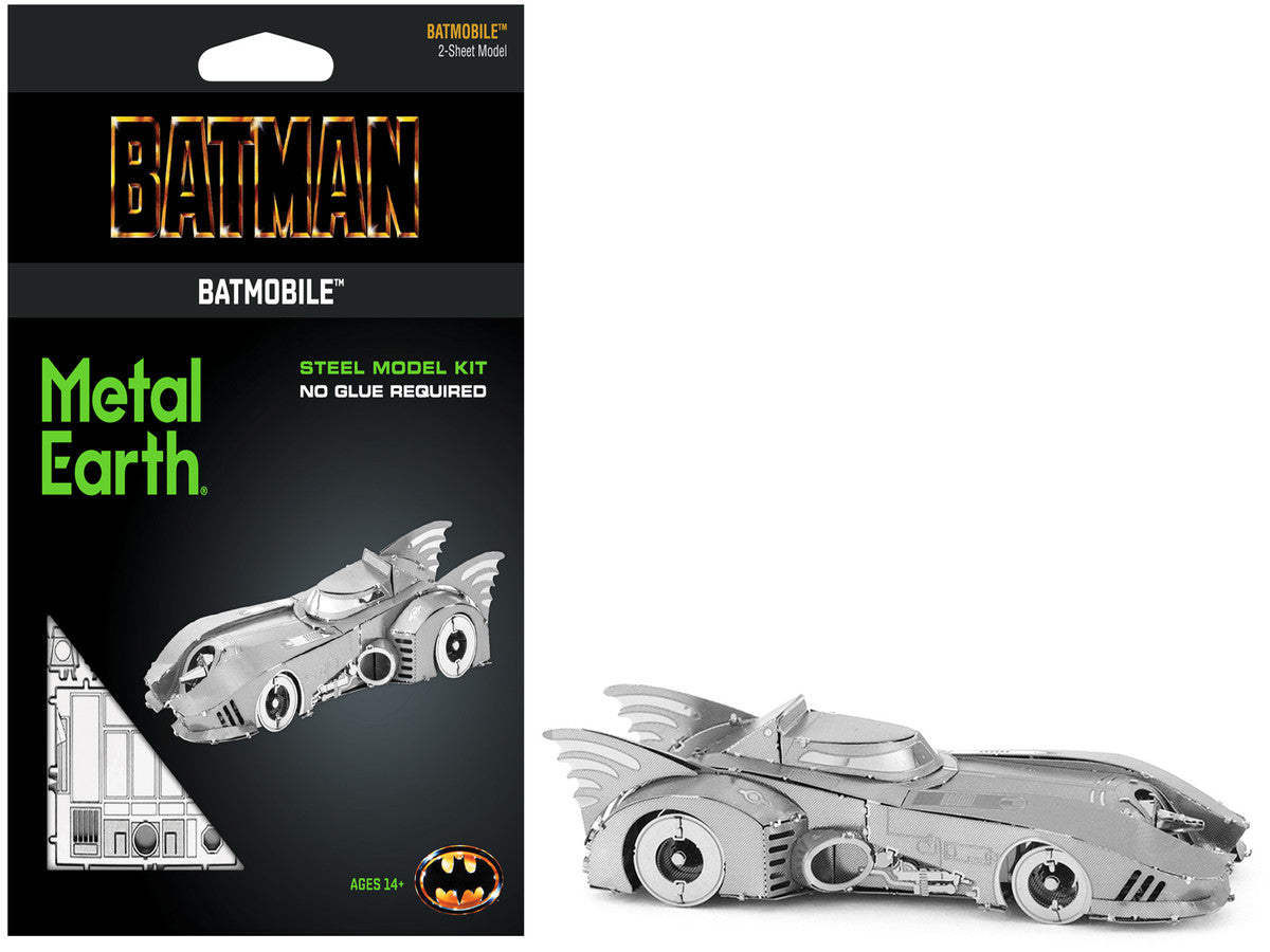 Model Kit 1989 Batmobile "Batman" (1989) Movie (Challenging Difficulty) Steel Model by Metal Earth LuxuryLifeWay Online Store