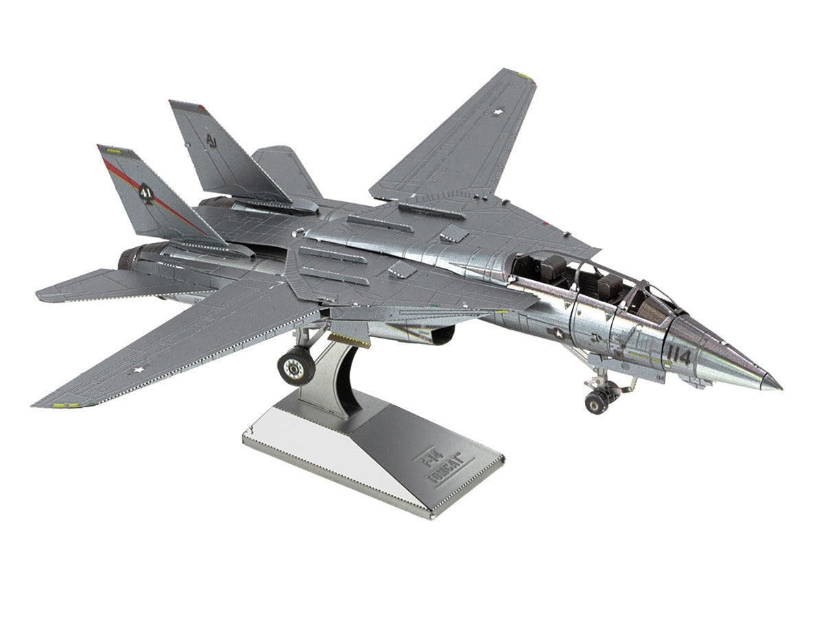Model Kit Grumman F-14 Tomcat Fighter Aircraft "United States Navy" (Challenging Difficulty) Steel Model by Metal Earth LuxuryLifeWay Online Store