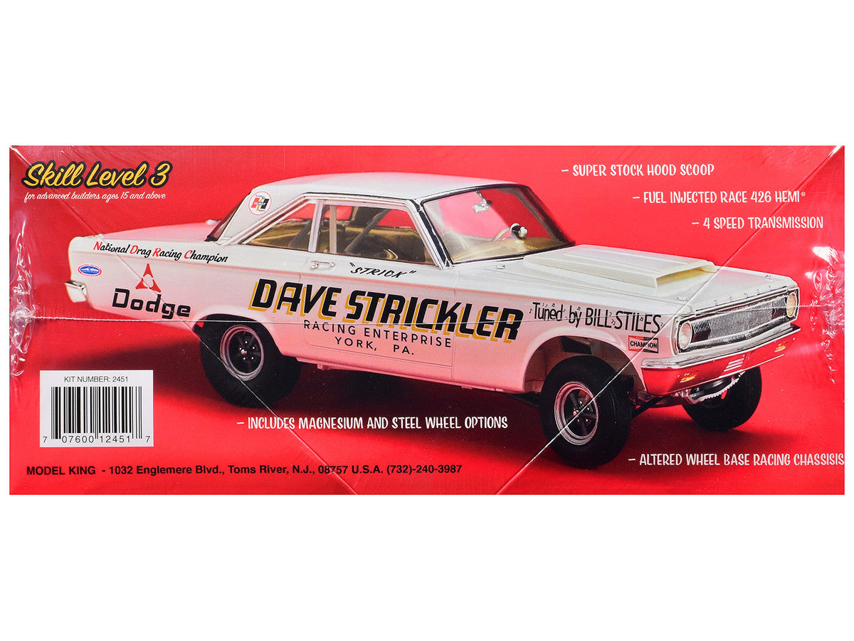 Skill 3 Model Kit Dave Strickler's 1965 Dodge AWB Funny Car 1/25 Scale Model by Moebius LuxuryLifeWay Online Store