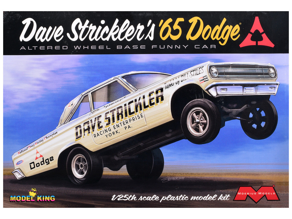 Skill 3 Model Kit Dave Strickler's 1965 Dodge AWB Funny Car 1/25 Scale Model by Moebius LuxuryLifeWay Online Store