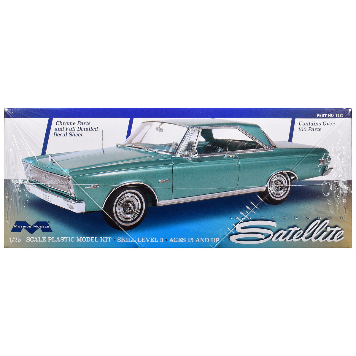 Skill 3 Model Kit 1965 Plymouth Satellite 1/25 Scale Model by Moebius LuxuryLifeWay Online Store