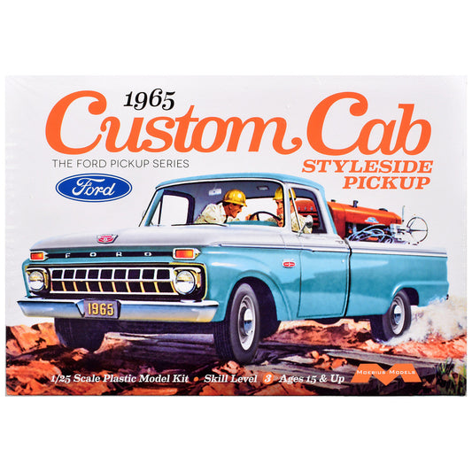 Skill 3 Model Kit 1965 Ford Custom Cab Styleside Pickup Truck 1/25 Scale Model by Moebius LuxuryLifeWay Online Store