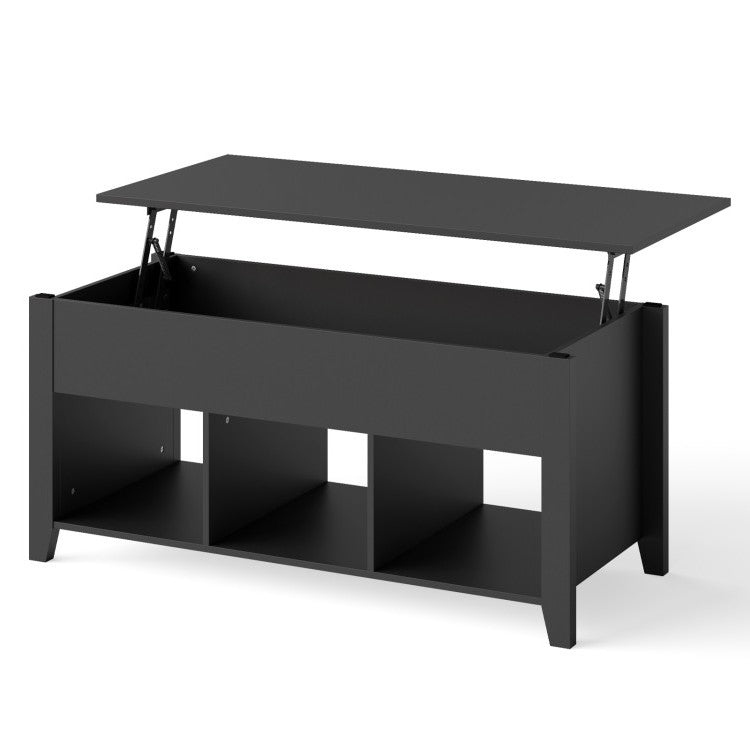 Modern Black Wooden Lift Top Coffee Table LuxuryLifeWay Online Store