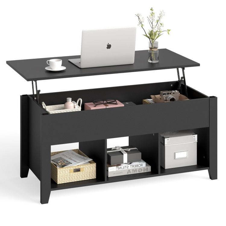 Modern Black Wooden Lift Top Coffee Table LuxuryLifeWay Online Store