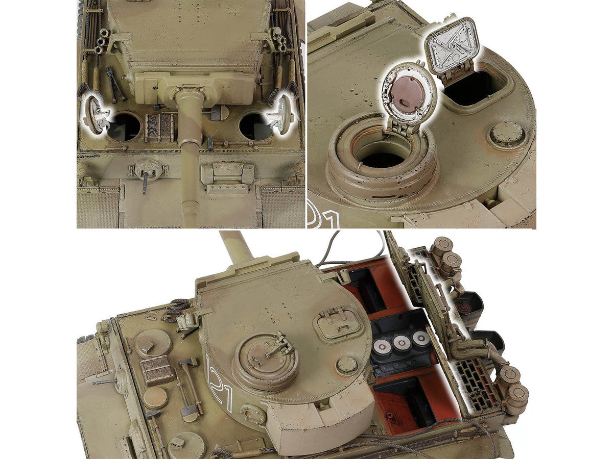 German Sd.Kfz.181 PzKpfw VI Tiger Ausf. E Heavy Tank #121 "Tiger Initial Production Model" "Schwere Panzerabteilung 501 North African Front Tunisia" (1943) "Engine Plus" 1/32 Diecast Model by Metal Proud LuxuryLifeWay Online Store