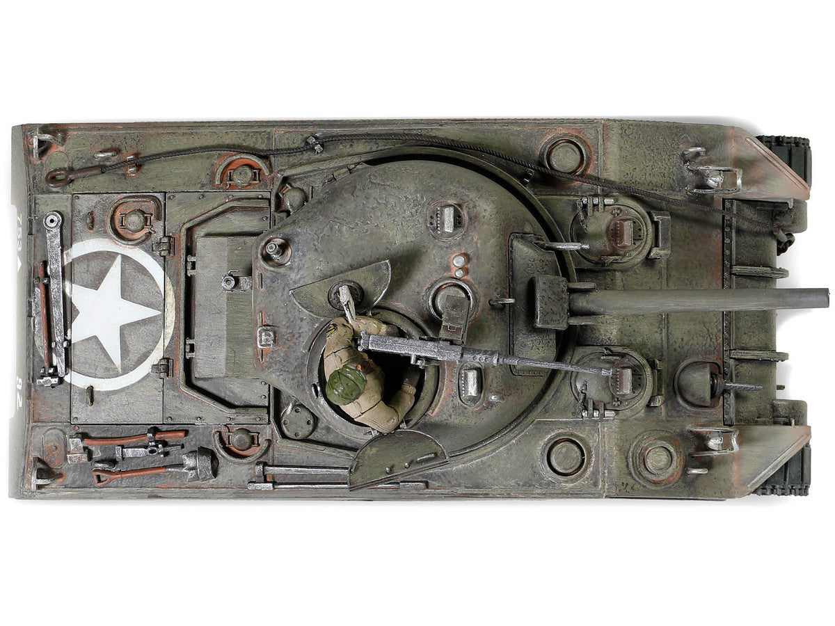 Sherman M4 (75) Medium Tank U.S. "753th Tank Battalion Gustav Line Italy" (1944) "Engine Plus" Series 1/32 Diecast Model by Metal Proud LuxuryLifeWay Online Store