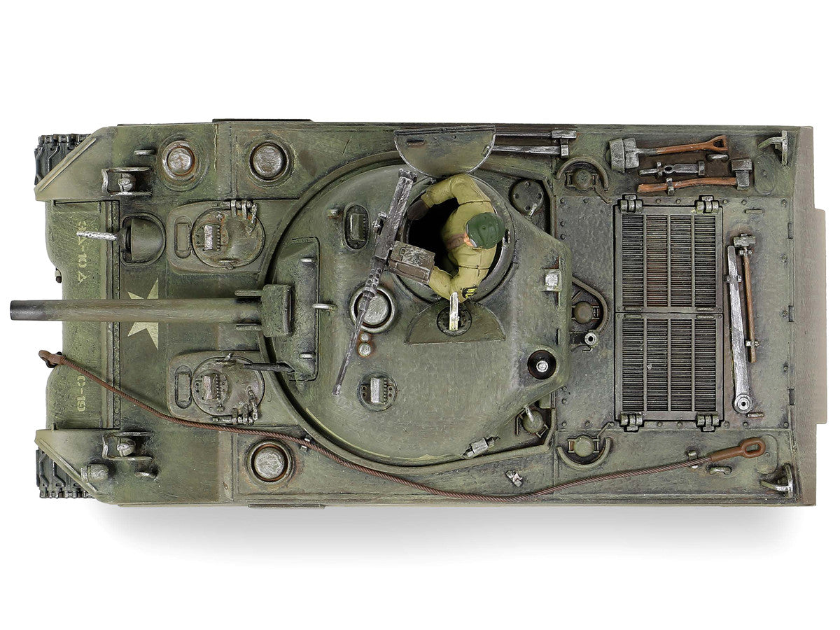 Sherman M4A3 (75) Medium Tank U.S. "Training vehicle C Company 10th Tank Battalion 5th Armored Division New York" (1943) "Engine Plus" Series 1/32 Diecast Model by Metal Proud LuxuryLifeWay Online Store