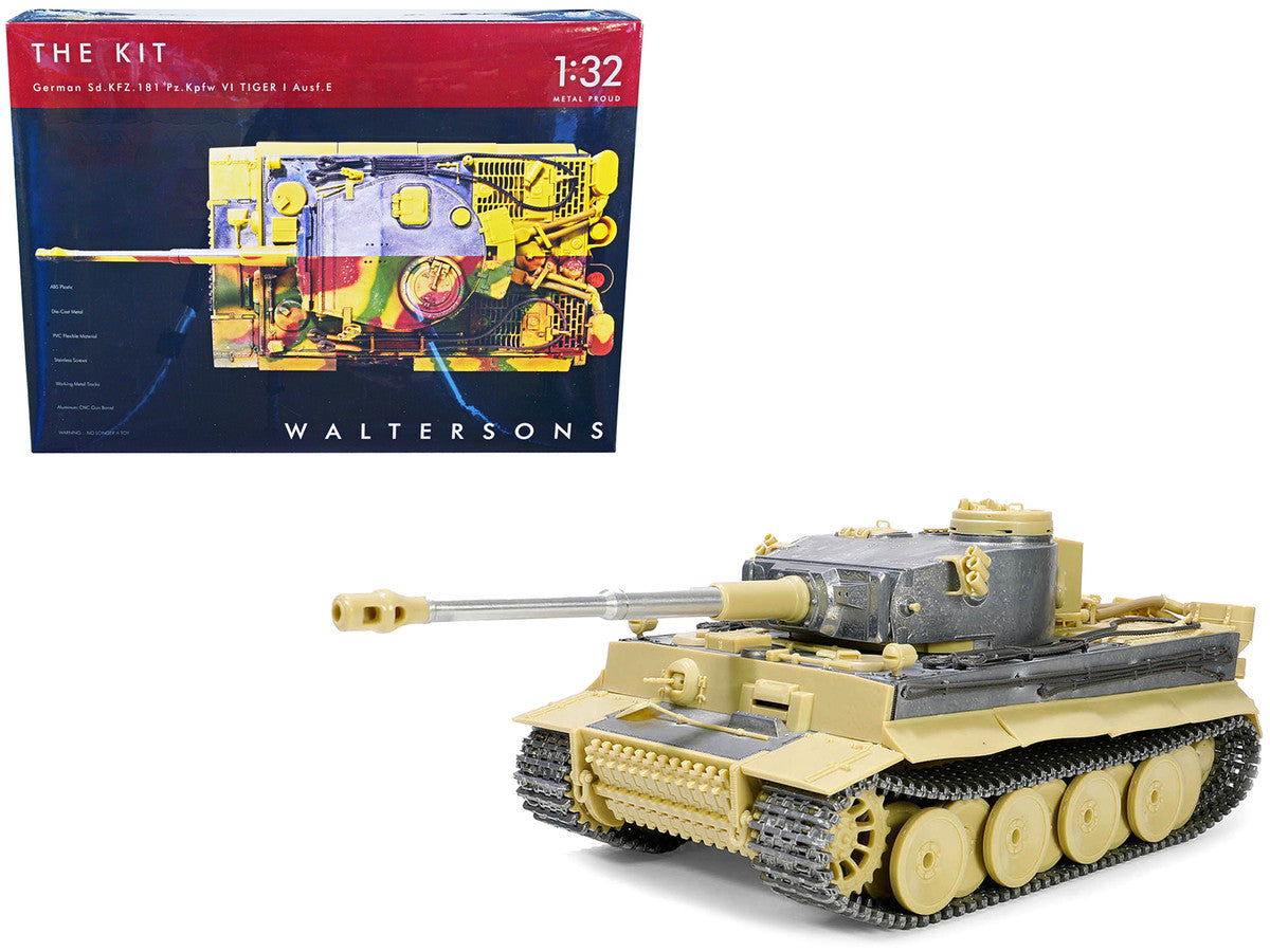 Skill 4 Model Kit German Sd.Kfz.181 Pz.Kpfw VI Tiger I (Early Production Model) Heavy Tank "Schwere Panzerabteilung 505 No. 100 Kursk" (July 1943) 1/32 Scale Model by Metal Proud LuxuryLifeWay Online Store