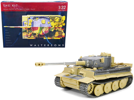 Skill 4 Model Kit German Sd.Kfz.181 Pz.Kpfw VI Tiger I (Early Production Model) Heavy Tank "Schwere Panzerabteilung 505 No. 100 Kursk" (July 1943) 1/32 Scale Model by Metal Proud LuxuryLifeWay Online Store