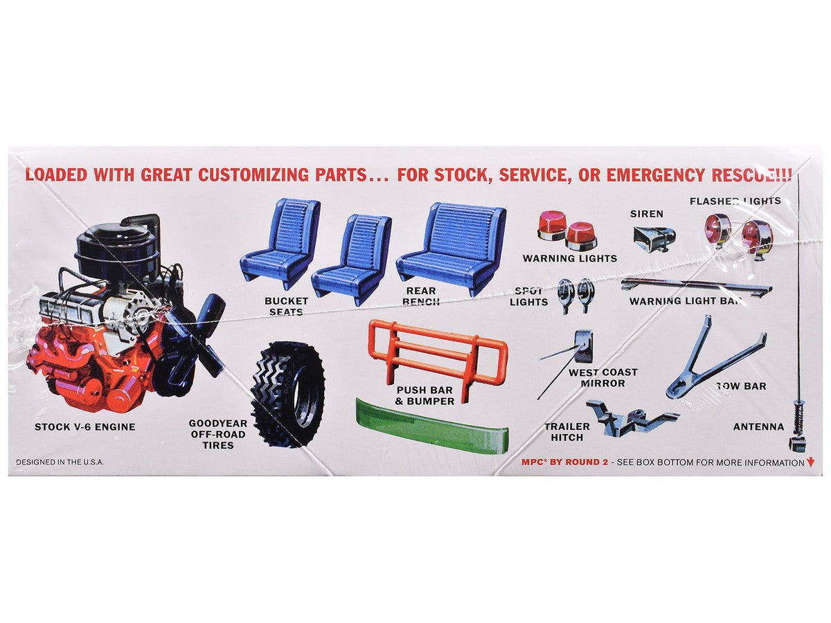 Skill 2 Model Kit 1972 Jeep Jeepster Commando 1/25 Scale Model by MPC LuxuryLifeWay Online Store