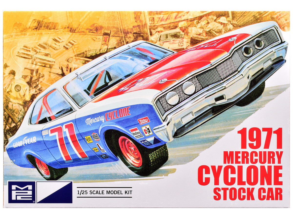 Skill 2 Model Kit 1971 Mercury Cyclone Stock Car 1/25 Scale Model by MPC LuxuryLifeWay Online Store