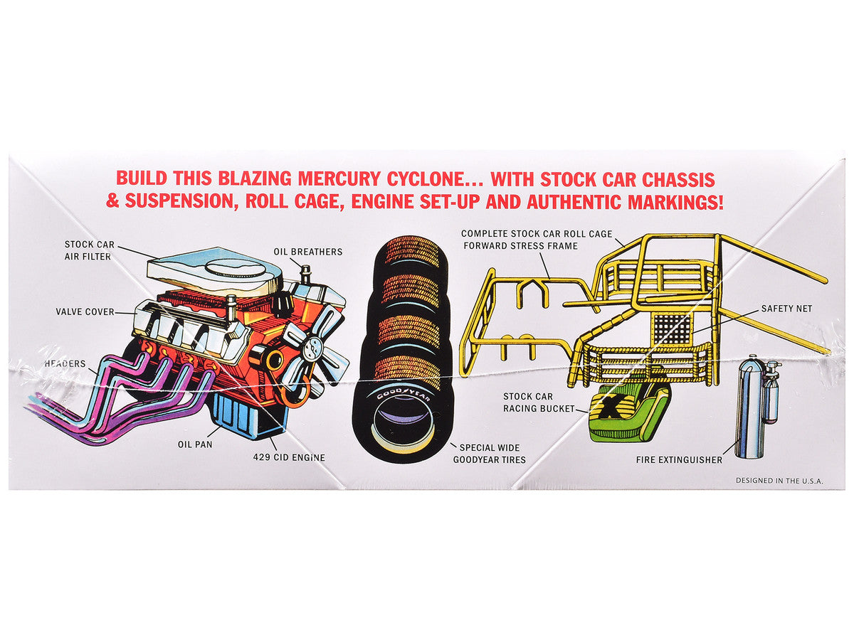 Skill 2 Model Kit 1971 Mercury Cyclone Stock Car 1/25 Scale Model by MPC LuxuryLifeWay Online Store