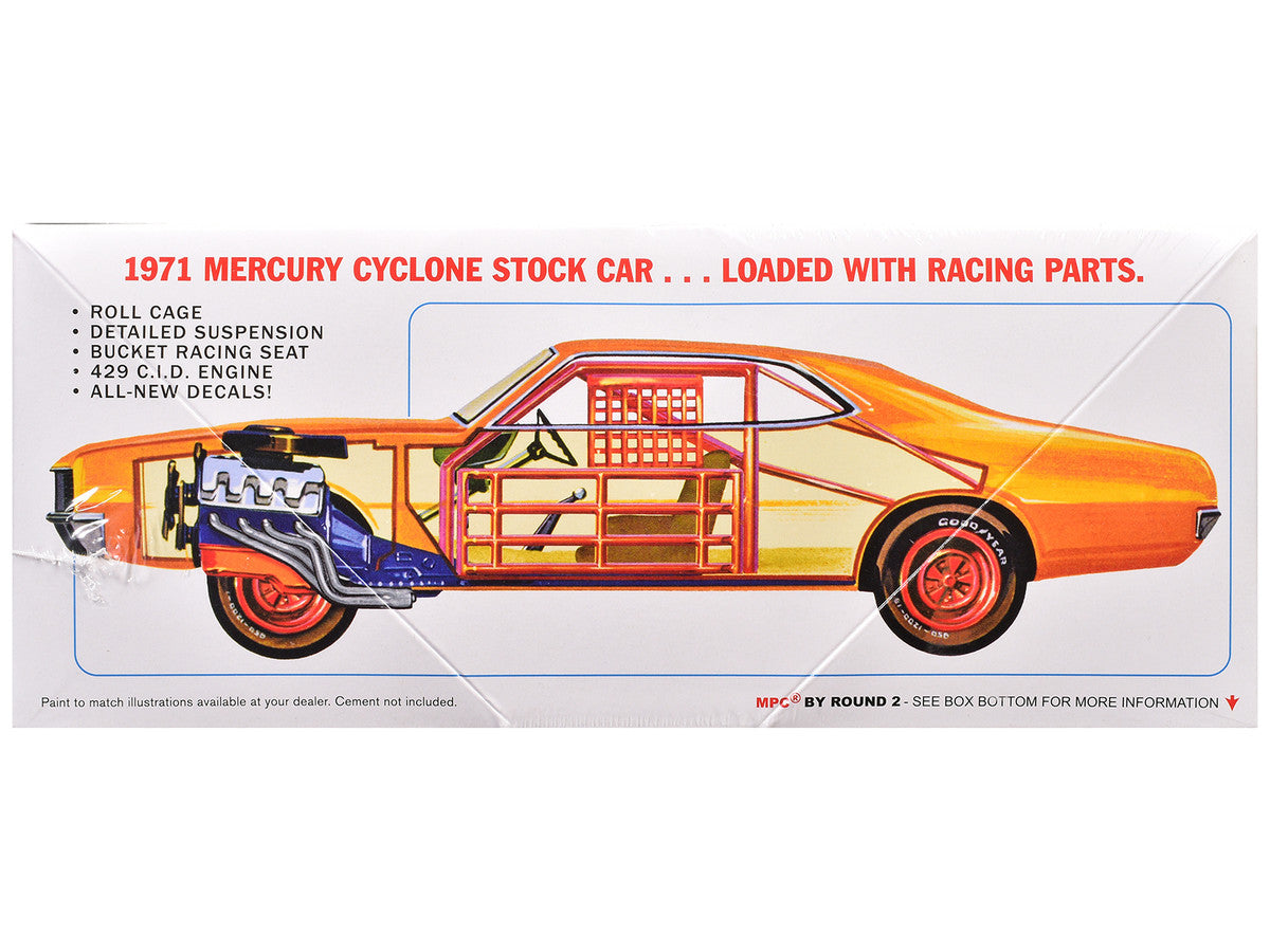 Skill 2 Model Kit 1971 Mercury Cyclone Stock Car 1/25 Scale Model by MPC LuxuryLifeWay Online Store