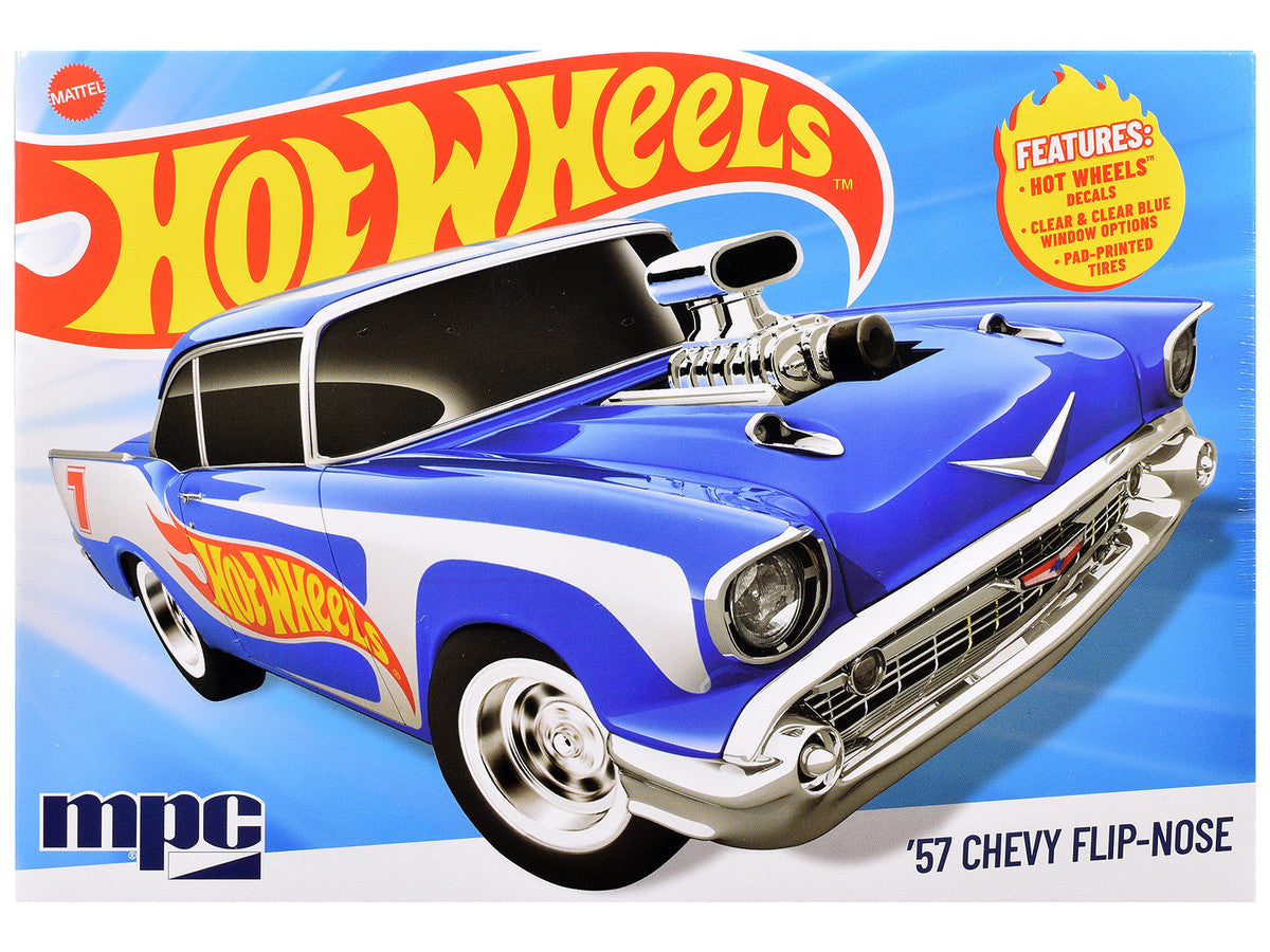 Skill 2 Model Kit 1957 Chevrolet Sedan Flip-Nose "Hot Wheels" 1/25 Scale Model by MPC LuxuryLifeWay Online Store