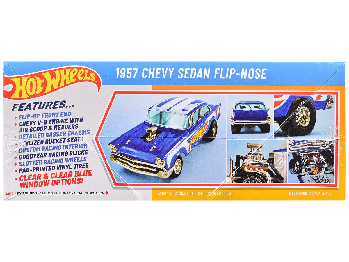 Skill 2 Model Kit 1957 Chevrolet Sedan Flip-Nose "Hot Wheels" 1/25 Scale Model by MPC LuxuryLifeWay Online Store