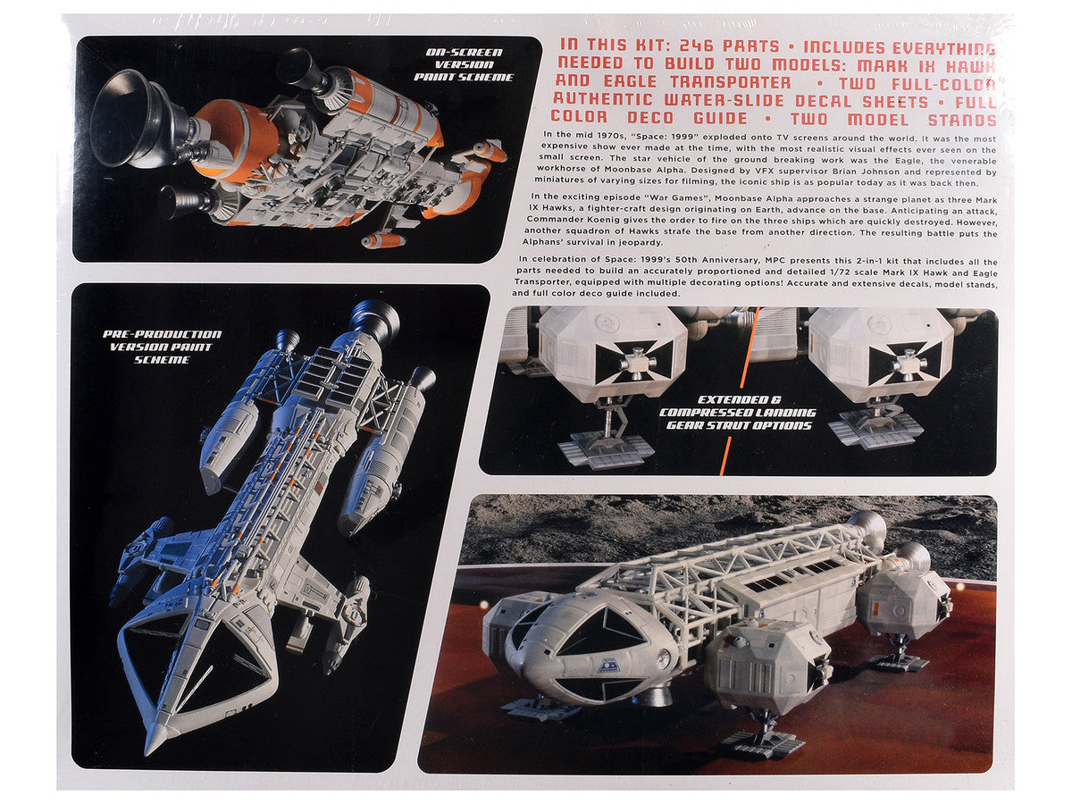 Skill 2 Model Kit Eagle and Hawk War Games Edition "Space: 1999" (1975-1977) TV Series 1/72 Scale Model by MPC LuxuryLifeWay Online Store