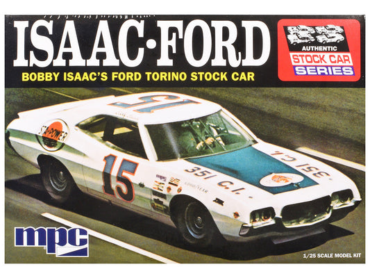 Skill 2 Model Kit 1972 Ford Torino Stock Car "Bobby Isaac" 1/25 Scale Model by MPC LuxuryLifeWay Online Store
