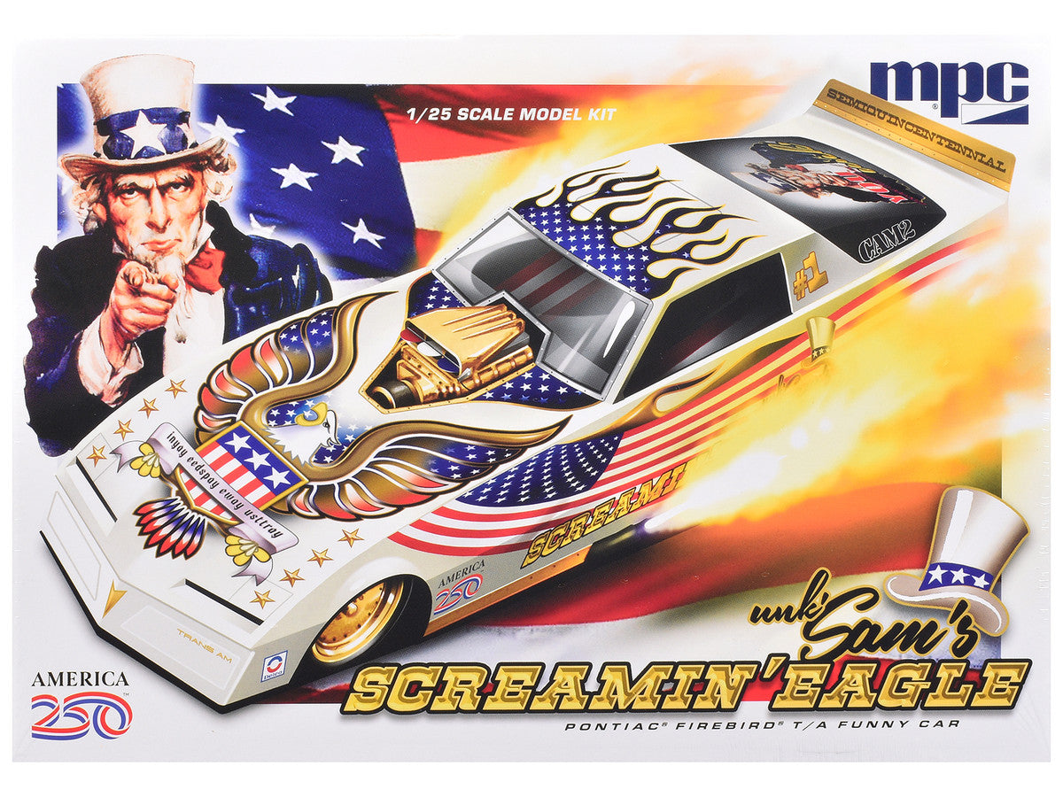 Skill 2 Model Kit Pontiac Firebird Funny Car "Unk' Sam's Screaming Eagle" 1/25 Scale Model by MPC LuxuryLifeWay Online Store