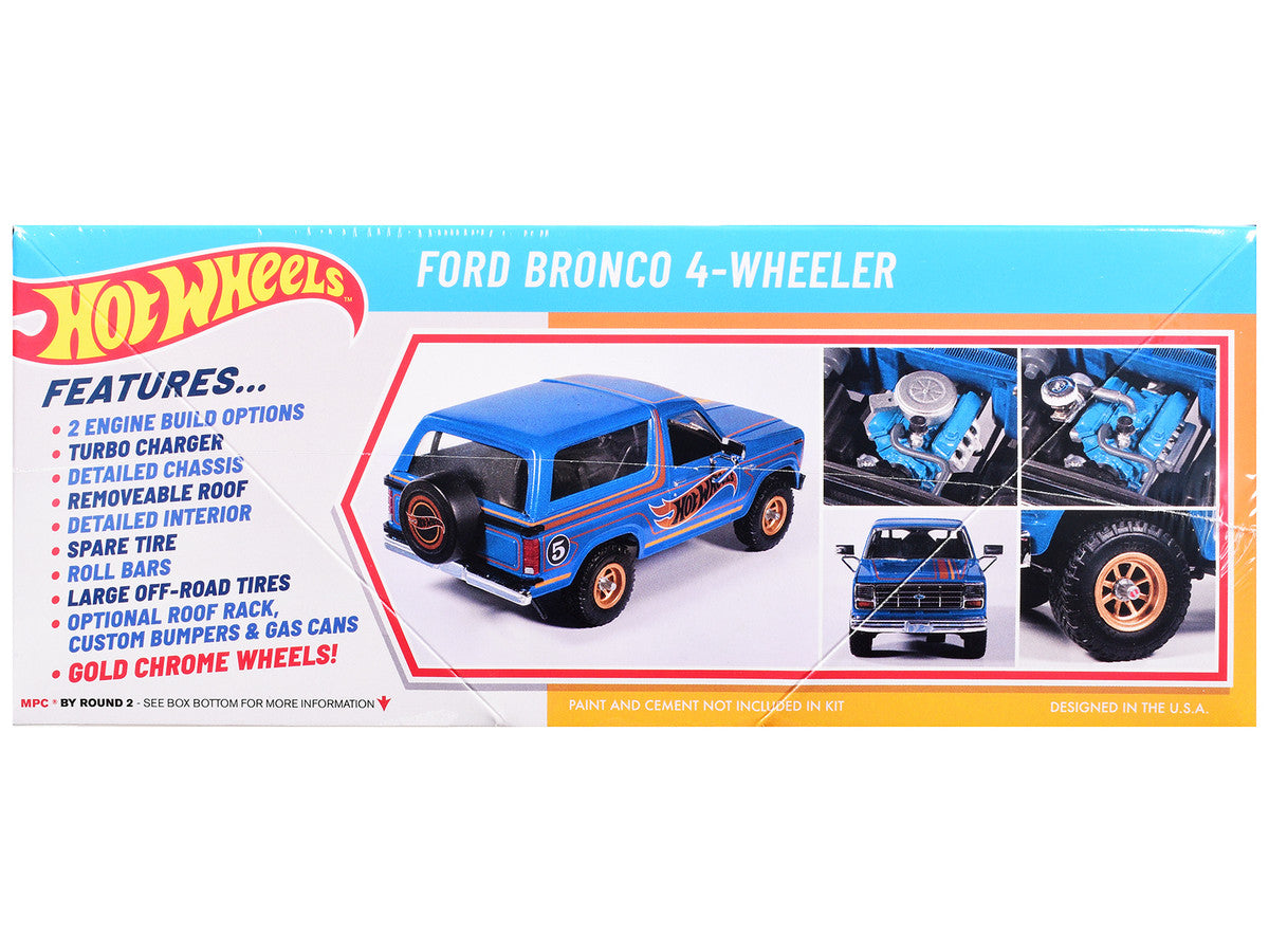 Skill 2 Model Kit Ford Bronco 4-Wheeler "Hot Wheels" 1/25 Plastic Model by MPC LuxuryLifeWay Online Store