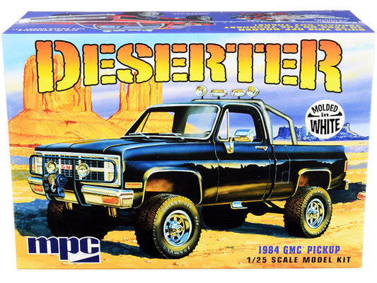 Skill 2 Model Kit 1984 GMC Pickup Truck (Molded in White) "Deserter" 1/25 Scale Model by MPC LuxuryLifeWay Online Store