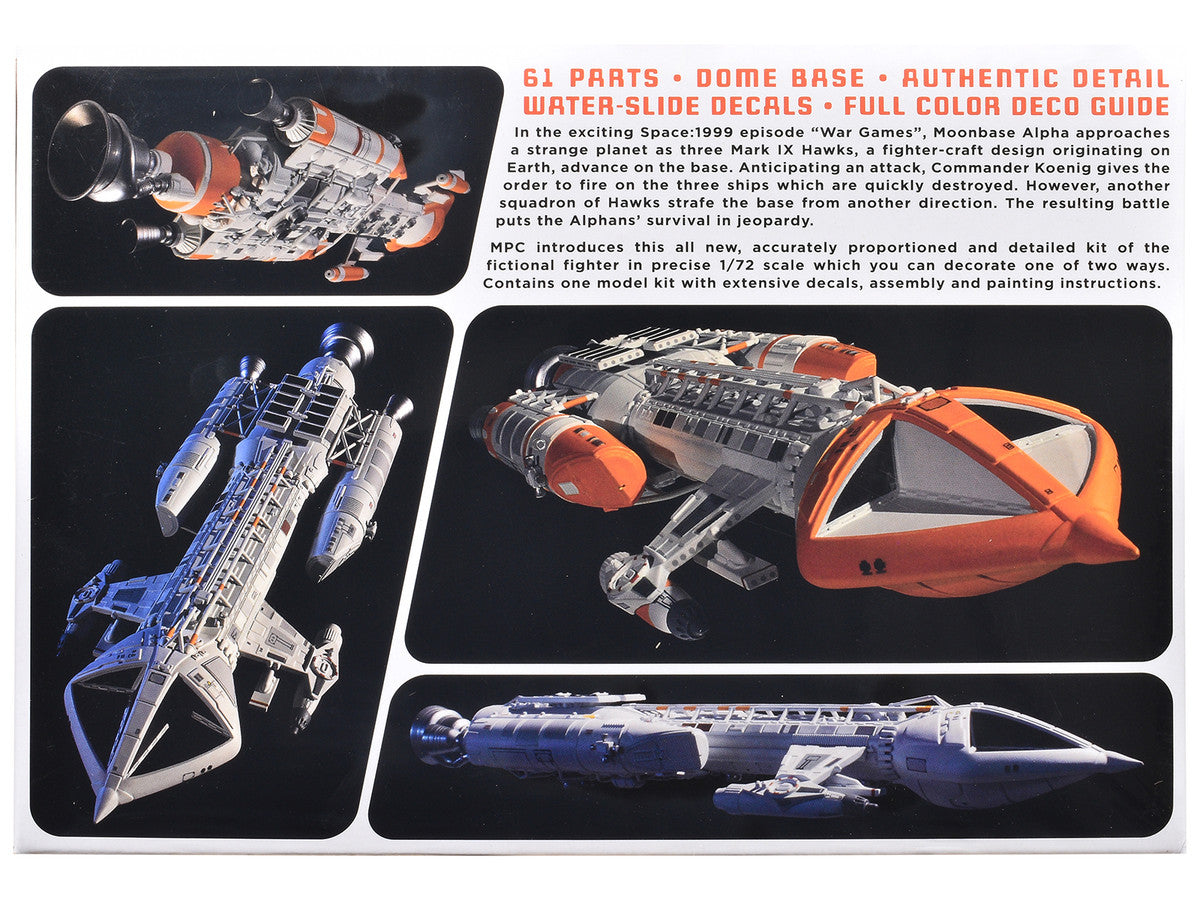 Skill 2 Model Kit Hawk Mark IX Spacecraft "Space: 1999" (1975-1977) TV Series 1/72 Scale Model by MPC LuxuryLifeWay Online Store