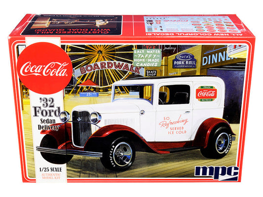 Skill 3 Model Kit 1932 Ford Sedan Delivery "Coca-Cola" 1/25 Scale Model by MPC LuxuryLifeWay Online Store