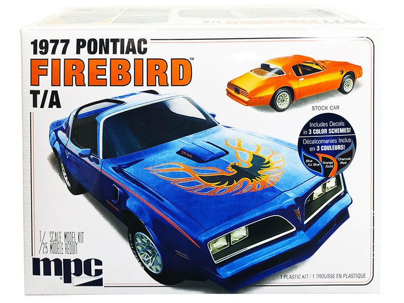 Skill 2 Model Kit 1977 Pontiac Firebird T/A Trans Am 1/25 Scale Model by MPC LuxuryLifeWay Online Store