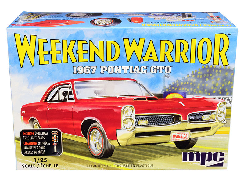 Skill 3 Model Kit 1967 Pontiac GTO "Weekend Warrior" 3 in 1 Kit 1/25 Scale Model by MPC LuxuryLifeWay Online Store