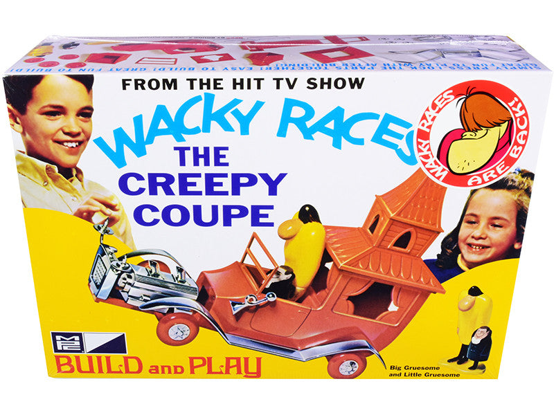 Skill 2 Snap Model Kit The Creepy Coupe with Big Gruesome and Little Gruesome Figurines "Wacky Races" (1968) TV Series 1/25 Scale Model by MPC LuxuryLifeWay Online Store