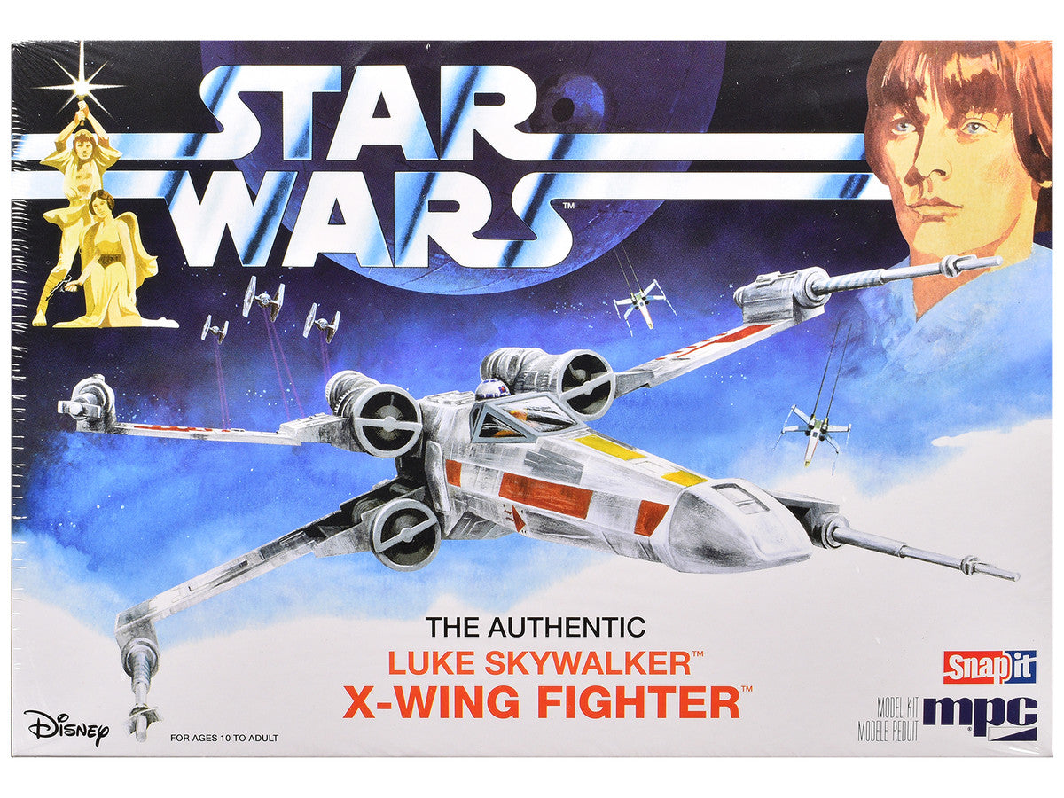 Skill 2 Snap Model Kit Luke Skywalker X-Wing Fighter "Star Wars: A New Hope" (1977) Movie 1/63 Scale Model by MPC LuxuryLifeWay Online Store