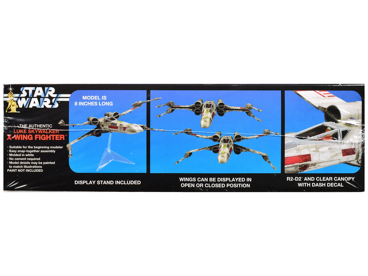 Skill 2 Snap Model Kit Luke Skywalker X-Wing Fighter "Star Wars: A New Hope" (1977) Movie 1/63 Scale Model by MPC LuxuryLifeWay Online Store