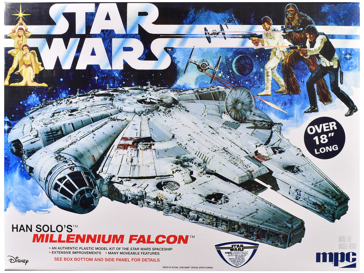 Skill 3 Model Kit Han Solo's Millennium Falcon "Star Wars: A New Hope" (1977) Movie 1/72 Scale Model by MPC LuxuryLifeWay Online Store
