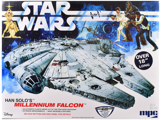 Skill 3 Model Kit Han Solo's Millennium Falcon "Star Wars: A New Hope" (1977) Movie 1/72 Scale Model by MPC LuxuryLifeWay Online Store