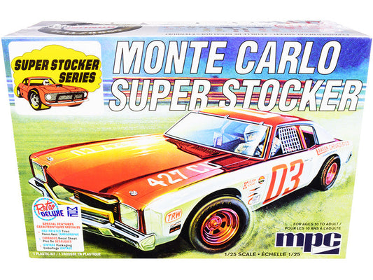 Skill 2 Model Kit 1971 Chevrolet Monte Carlo Super Stocker 1/25 Scale Model by MPC LuxuryLifeWay Online Store