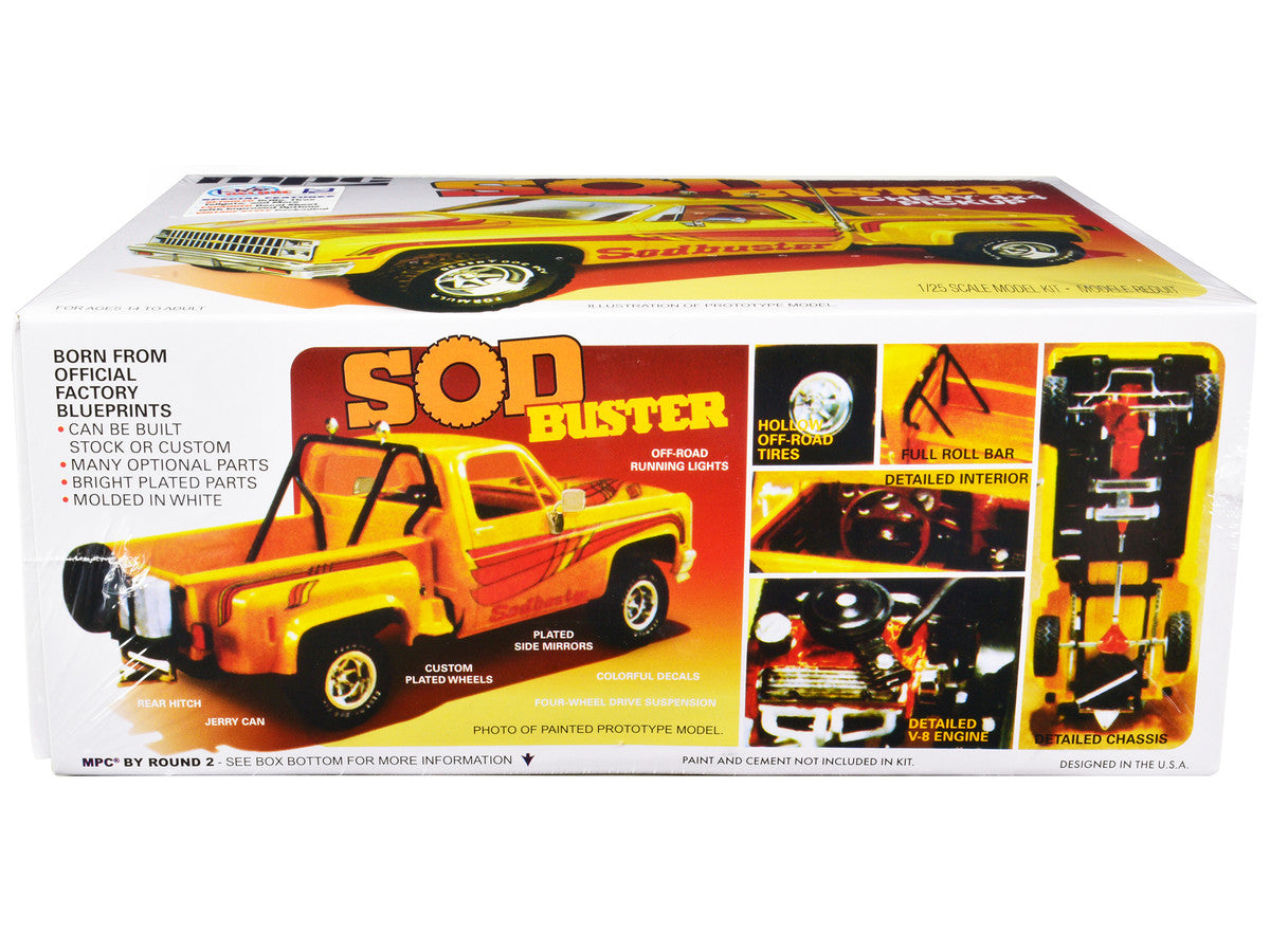 Skill 2 Model Kit 1981 Chevrolet 4x4 Stepside Pickup Truck "Sod Buster" 1/25 Scale Model by MPC LuxuryLifeWay Online Store