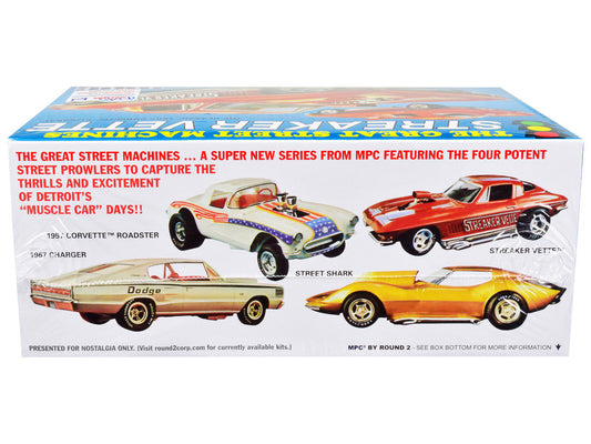 Skill 2 Model Kit 1967 Chevrolet Corvette Stingray "Streaker Vette" "The Great Street Machines" Series 1/25 Scale Model Car by MPC LuxuryLifeWay Online Store