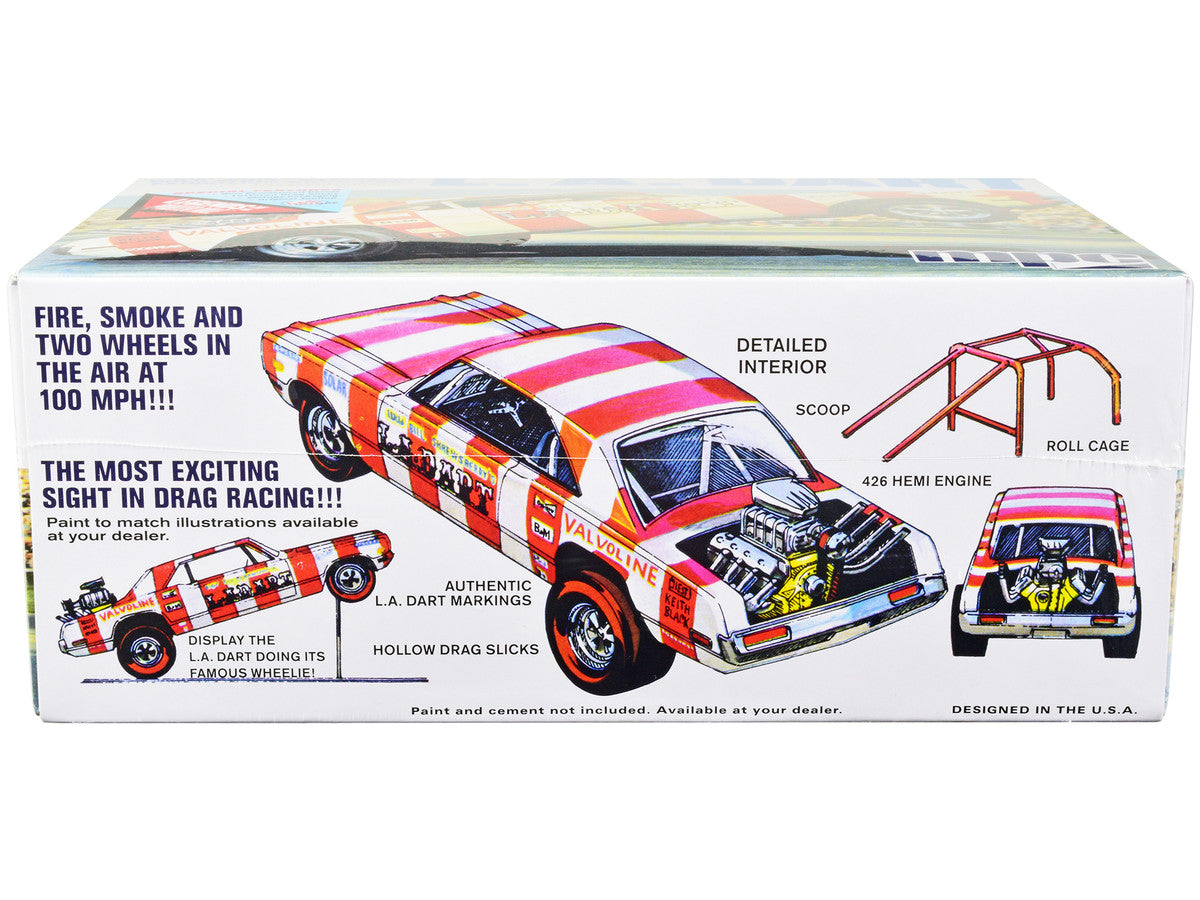Skill 2 Model Kit Bill Shrewsberry's L.A. Dart Wheelstander Drag Car "Legends of the Quarter Mile" Series 1/25 Scale Model Car by MPC LuxuryLifeWay Online Store