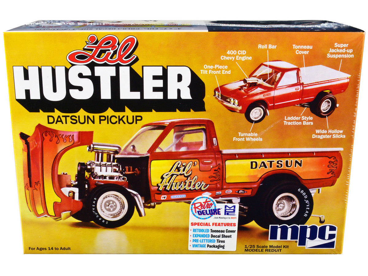 Skill 2 Model Kit 1975 Datsun Pickup Truck "Lil Hustler" 1/25 Scale Model by MPC LuxuryLifeWay Online Store
