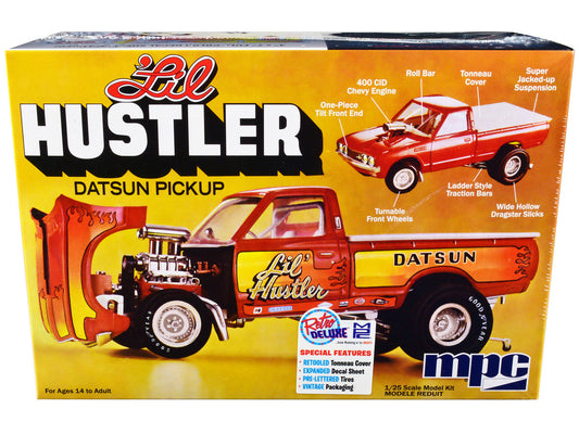 Skill 2 Model Kit 1975 Datsun Pickup Truck "Lil Hustler" 1/25 Scale Model by MPC LuxuryLifeWay Online Store