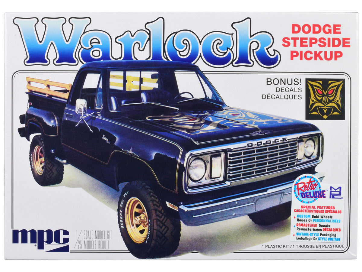 Skill 2 Model Kit 1977 Dodge Warlock Stepside Pickup Truck 1/25 Scale Model by MPC LuxuryLifeWay Online Store