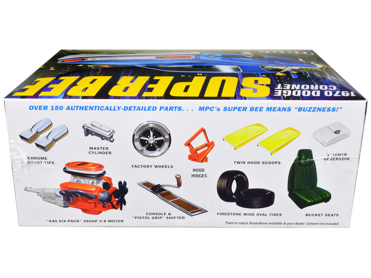 Skill 2 Model Kit 1970 Dodge Coronet Super Bee 1/25 Scale Model by MPC LuxuryLifeWay Online Store