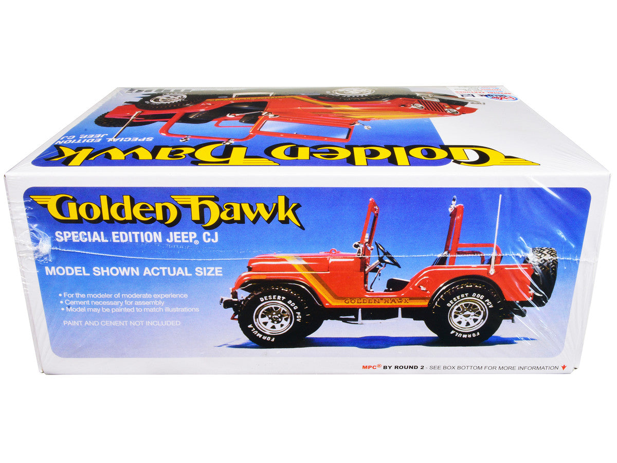 Skill 2 Model Kit 1981 Jeep CJ5 Golden Hawk 1/25 Scale Model Car by MPC LuxuryLifeWay Online Store