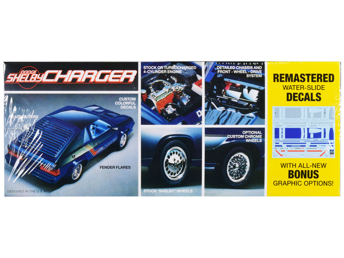 Skill 2 Model Kit 1986 Dodge Shelby Charger 1/25 Scale Model by MPC LuxuryLifeWay Online Store