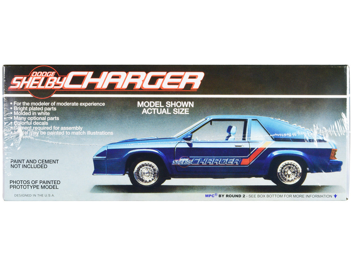 Skill 2 Model Kit 1986 Dodge Shelby Charger 1/25 Scale Model by MPC LuxuryLifeWay Online Store