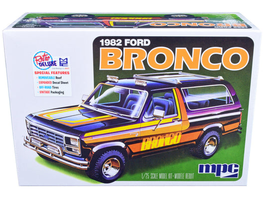 Skill 2 Model Kit 1982 Ford Bronco 1/25 Scale Model by MPC LuxuryLifeWay Online Store
