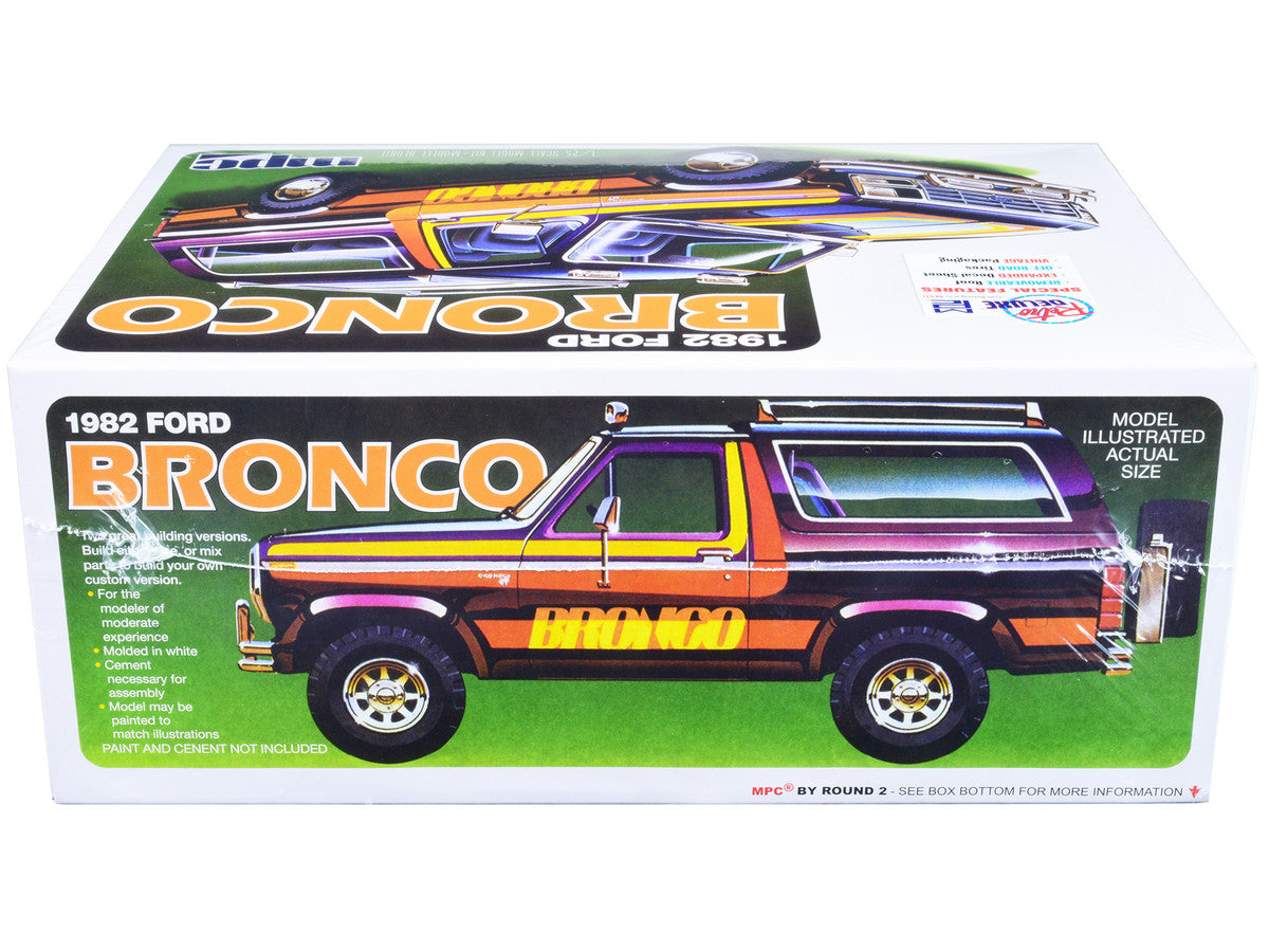 Skill 2 Model Kit 1982 Ford Bronco 1/25 Scale Model by MPC LuxuryLifeWay Online Store