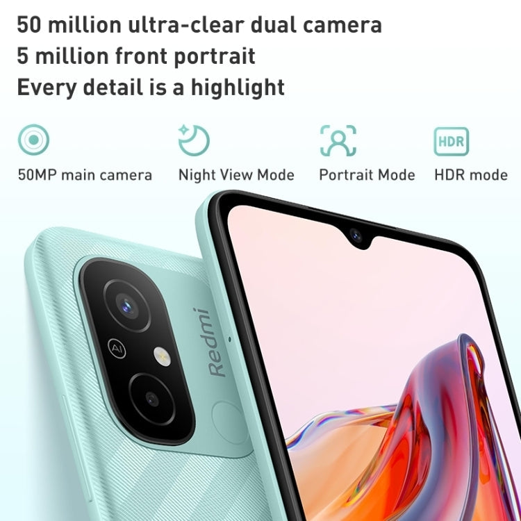 Xiaomi Redmi 12C, 50MP Camera, 6GB+128GB, 5000mAh Battery, Face Identification, 6.71 inch MIUI 13 MediaTek Helio G85 Octa Core up to 2.0GHz, Network: 4G, Dual SIM, Not Support Google Play(Blue)