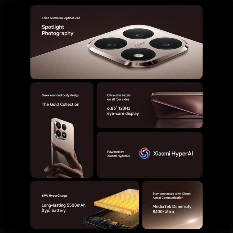 [HK Warehouse] Xiaomi 15T Global, 12GB+256GB,  Screen Fingerprint, 6.83 inch Xiaomi HyperOS 2 MediaTek Dimensity 8400-Ultra Octa Core, NFC, Network: 5G (Black)